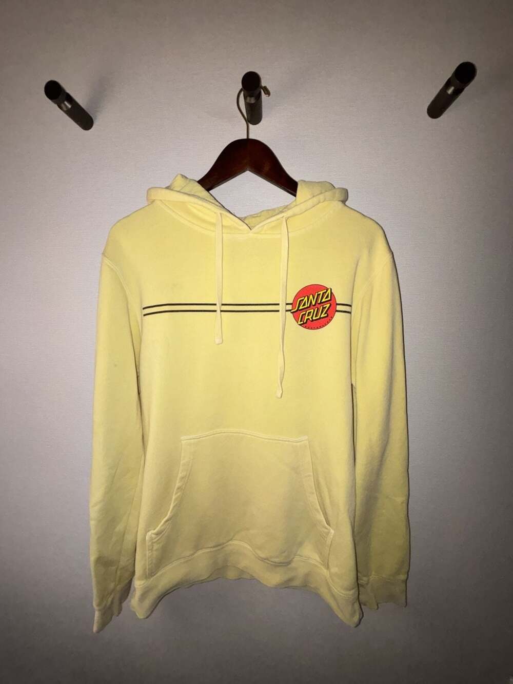 Santa Cruz Skateboards Classic Dot Yellow Pullover Hoodie